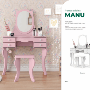 Penteadeira Manu com Banco