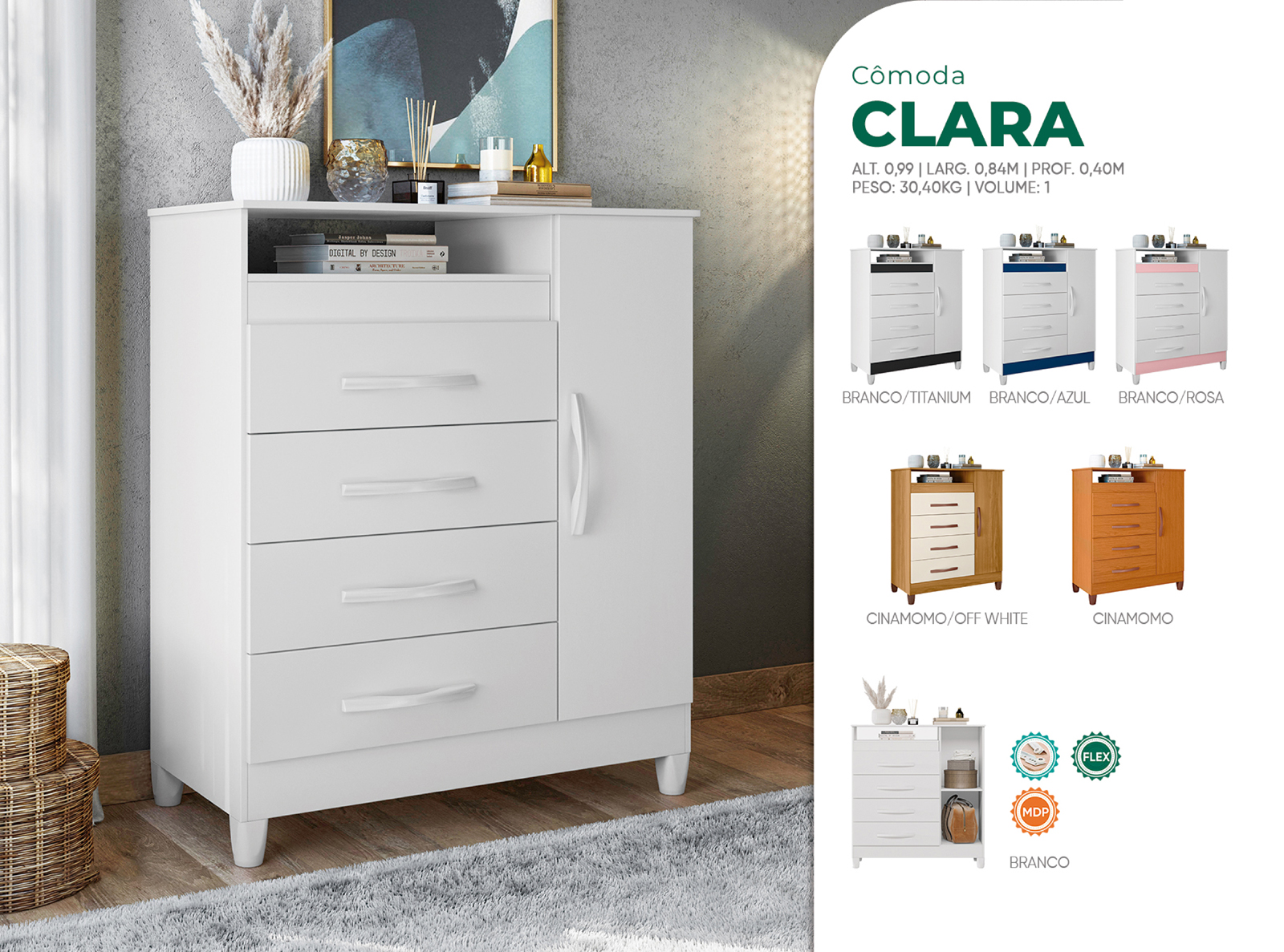 Cômoda Clara